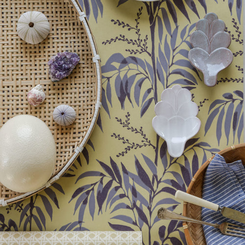 Ferns wallpaper, Casablanca Afternoon, 5 colors, PVC free, made in Sweden