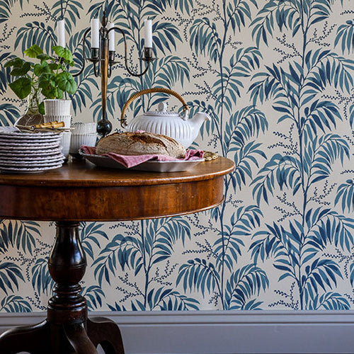 Ferns wallpaper, Casablanca Afternoon, 5 colors, PVC free, made in Sweden