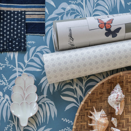 Ferns wallpaper, Casablanca Afternoon, 5 colors, PVC free, made in Sweden