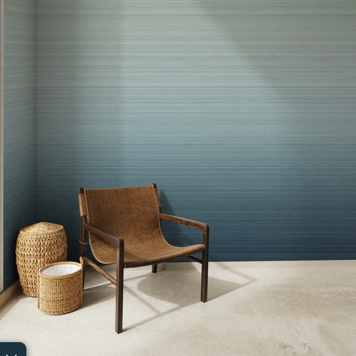 Ombre, a gradient wallcovering is available in many colors and styles.  Custom color, scale and backgrounds available.  Printed on panels to fit the walls.  Inquire for more information.