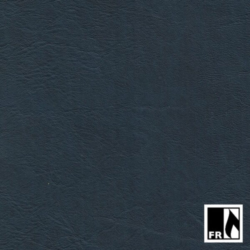 Navy Faux leather fabric - 400,000 rub count.  Fire Rated A H P made in Great Britain.